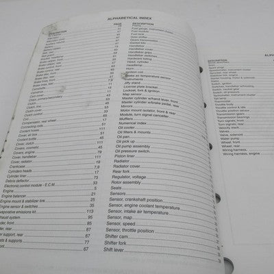 Harley-Davidson Official Factory 2005 VRSCSE Model Parts Catalog 99458