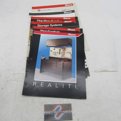 Lot of 6 Vintage Shure OEM Industrial Shop Furniture + Fixtures Catalo