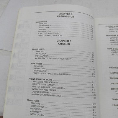 Yamaha OEM 1999 TTR250L(C) Service Manual LIT-11616-12-57 5GF-28197-E0