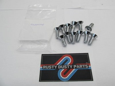 Lot of 12 Harley Davidson NOS OEM Flat Head Screw 94224-00