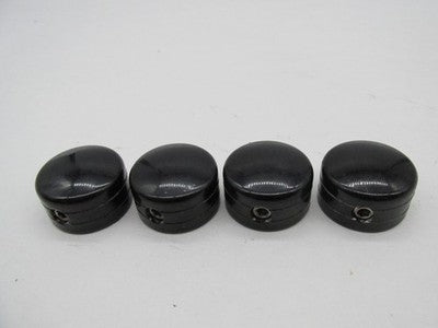 Lot of 4 Harley Davidson Genuine 1/2" 0.5" Black  Bolt Covers