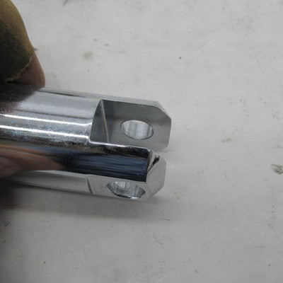 Pair of Chrome Footpeg 3.75" Extension Adapter Clevis Male Mounts for