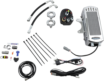 ULTRACOOL Oil Cooler Kits Chrome Frame Mount Side Mount Vertical SMS-1
