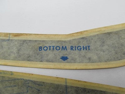 Harley Davidson NOS AMF Vintage Fuel Tank Stripe Decal Set Top Left Bo