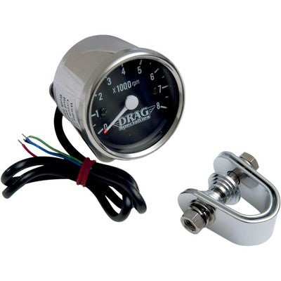 Drag Specialties 2.45in. Mini Electronic 8000 RPM Tachometer 2211-0057