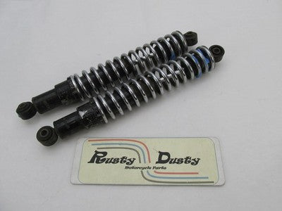 Pair of Vintage Motorcycle Rear Shocks XD20 13" Long 64032107A Triumph