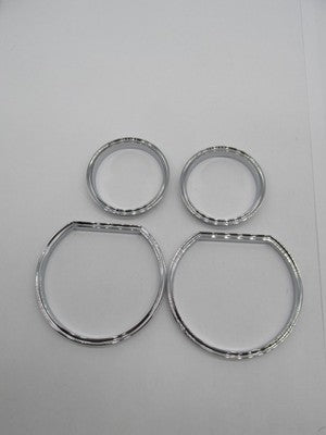 Harley Davidson Genuine NOS Defiance Collection Gauge Bezels Kit NIB 6