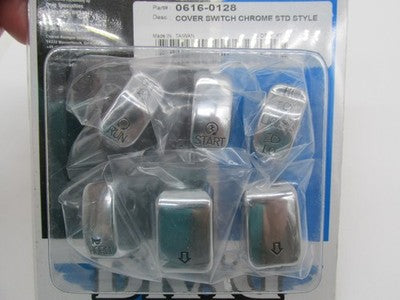 Drag Specialties Harley Davidson NOS Chrome Switch Button Cover Set 06