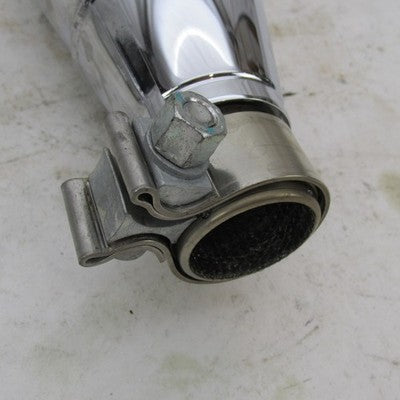 Pair of Harley OEM Stock Softail Street Bob Chrome Mufflers w/ Shields