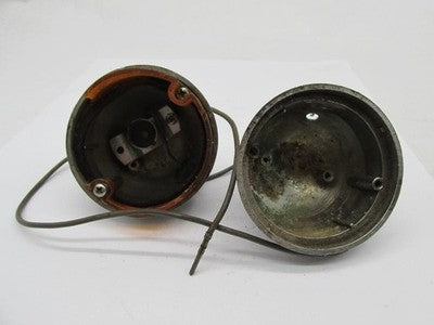 Pair of Harley Davidson Genuine Vintage Yankee 1030 Chrome Turn Signal