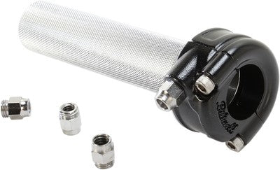 BILTWELL Whiskey Throttle Assemblies Black Single Cable CW-SIN-01-BK