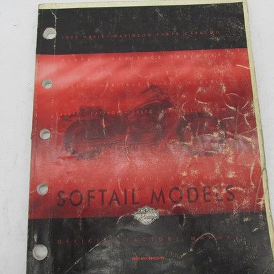 Harley Davidson Official Factory 1999 Softail Models Parts Catalog 994