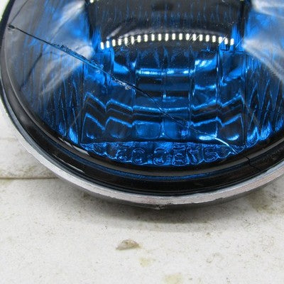 Harley Davidson Genuine Blue Police Pursuit Lamp w/ Cracked Lens 68728