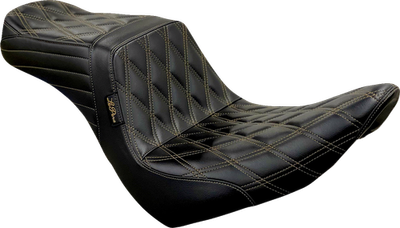 Le Pera Tailwhip Seat Double Diamond/Chestnut Stitching LYR-580DD-CHET