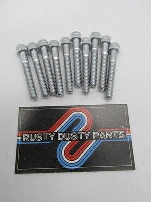Lot of 10 Harley Davidson Genuine NOS 1/4"-20 X 1-3/4" Hex Socket Scre