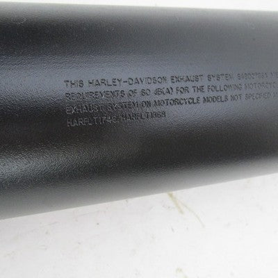 Harley Davidson Genuine Stock Black Exhaust Mufflers 64900765B 6490076