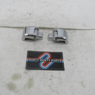 Pair of Harley OEM 14-22 Touring Chrome Tour-Pak Hinges 53000140 53000