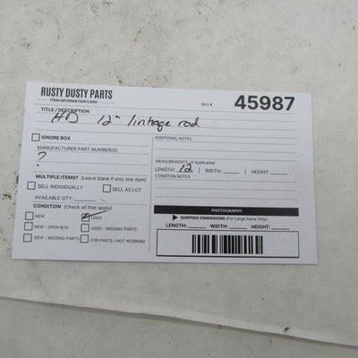 Harley Davidson Genuine Chrome 12" Shift Linkage Rod Softail Road King