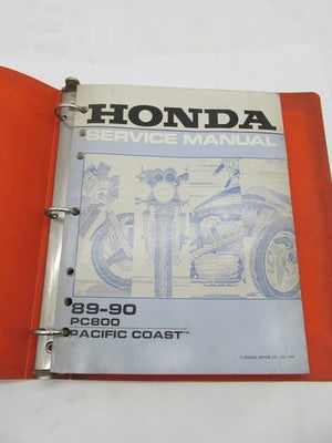 Honda Official Factory 1989-90 PC800 Pacific Coast Service Shop Manual