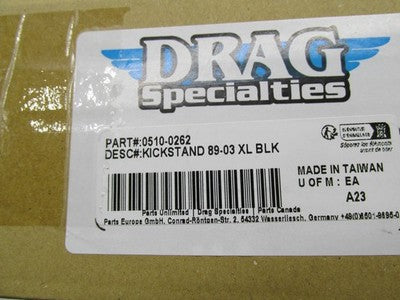 Drag Specialties NOS Harley 89-03 Sportster 11" Kickstand, Black 0510-