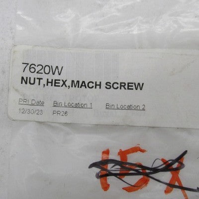 Lot of 7 Harley-Davidson OEM NOS Hex Machine Screw Nut 7620W