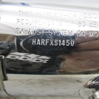Harley Davidson OEM Softail Catalytic Muffler w/ Chrome Shield 65842-0