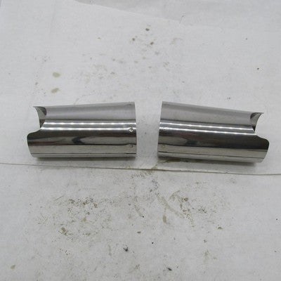 Harley Davidson OEM Pair of Chrome Upper Fork Slider Covers 6" Tall 3.