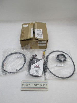 LA Choppers NOS 12-14" Handlebar Cable Kit Black 0662-0850 LA-8156KT2-