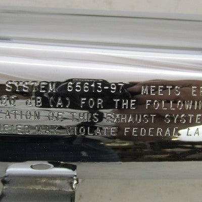 Pair of Harley OEM Stock Mufflers Chrome 97-03 Sportster 65605-97 6561