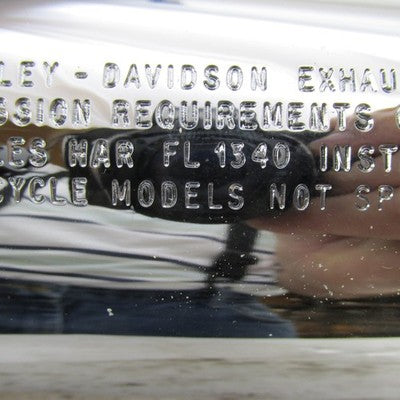 Harley Davidson OEM Single Chrome Exhaust Muffler Silencer Slip On 659