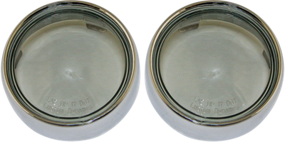 Custom Dynamics Probeam Bullet Bezel Turn Signal Adapters Chrome W/Smo