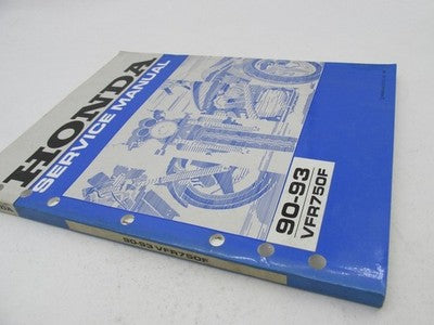 Honda Official Factory Motorcycle 90-93 VFR750F Service Manual Book