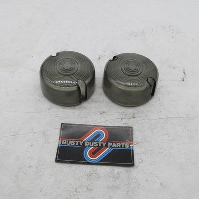 Pair of Harley-Davidson Genuine OEM Smoked Turn Signal Lenses 69306-02