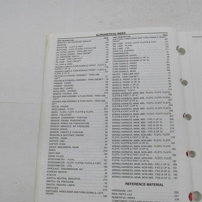 Harley Davidson Official Factory 2012 Softail Models Parts Catalog 994