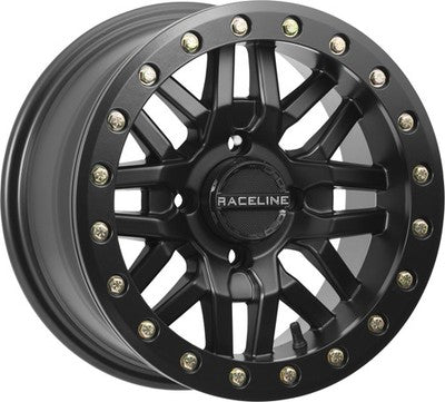 RACELINE Ryno Beadlock Wheels Black 4/137 15X10 5+5 A91B-51037-55