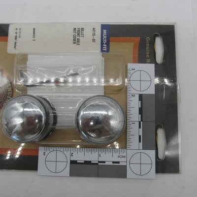 Harley-Davidson OEM NOS Narrow Band Billet Front Axle Cover Kit 44115-