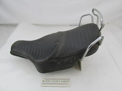 Harley Genuine Black Comfort Flex Buddy Seat w/ Grab Rail and Spring M