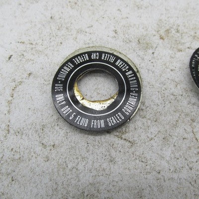 Lot of 7 Harley Davidson OEM Brake Master Cylinder Warning Decal Discs