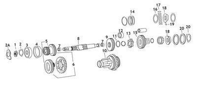 Andrews 2.44:1 1st Gear for 4-Speed Big Twin (5) 201105