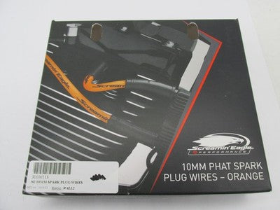 Harley Screamin' Eagle NOS OEM 10MM Phat Spark Plug Wires, Orange 3160
