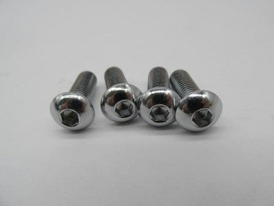 Lot of 4 Harley Genuine NOS 1/4"-28 x 3/4" Hex Socket Button Head Scre