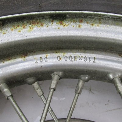 Harley OEM 16x3" Rear 40-Spoke Laced Wheel w/ Brake Disc Rotor 40976-0