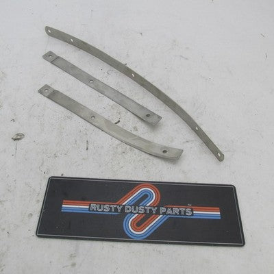 3pcs Harley Davidson OEM Outer Windshield Bracket Straps Trim w/ Brace