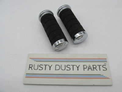 Pair of Harley-Davidson Black Ribbed Foam Handlebar Grips