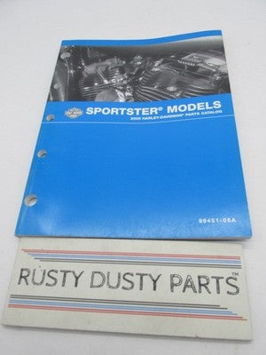 Harley-Davidson Official Factory 2005 XL Sportster Model Parts Catalog 99451-05A