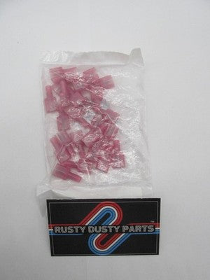 Lot of 25 Namz NOS .25" Male Quick Disconnect 22-18 Guage Wire 2120-05