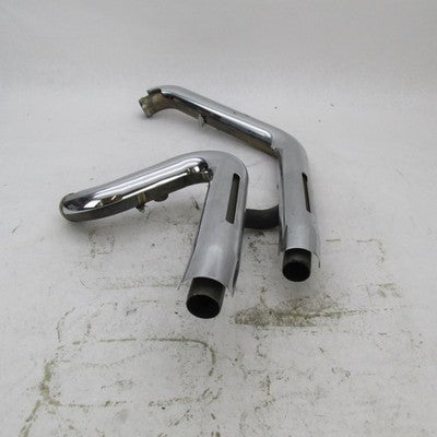 Harley OEM 18-Up M8 Fat Boy Breakout Exhaust Headers w/ Chrome Shields