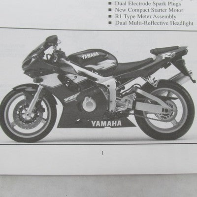 Yamaha YZF-R6 1998 Technical Orientation Guide