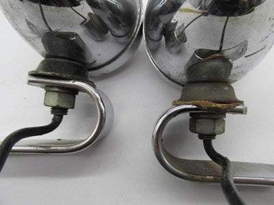 Pair of Harley Davids Yankee Guide Bullet Amber Turn Signals with Viso