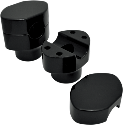 LA Choppers 1 1/4in. Handlebar Riser Kit for HD Springer Black LA-7410